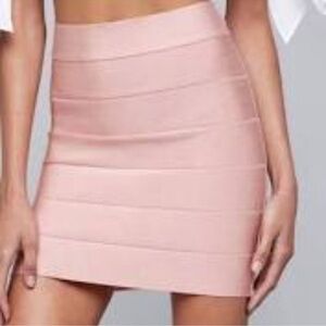 bebe Light Pink Bandage Bodycon Skirt | NWT | Size XS | Soft Y2K Chic